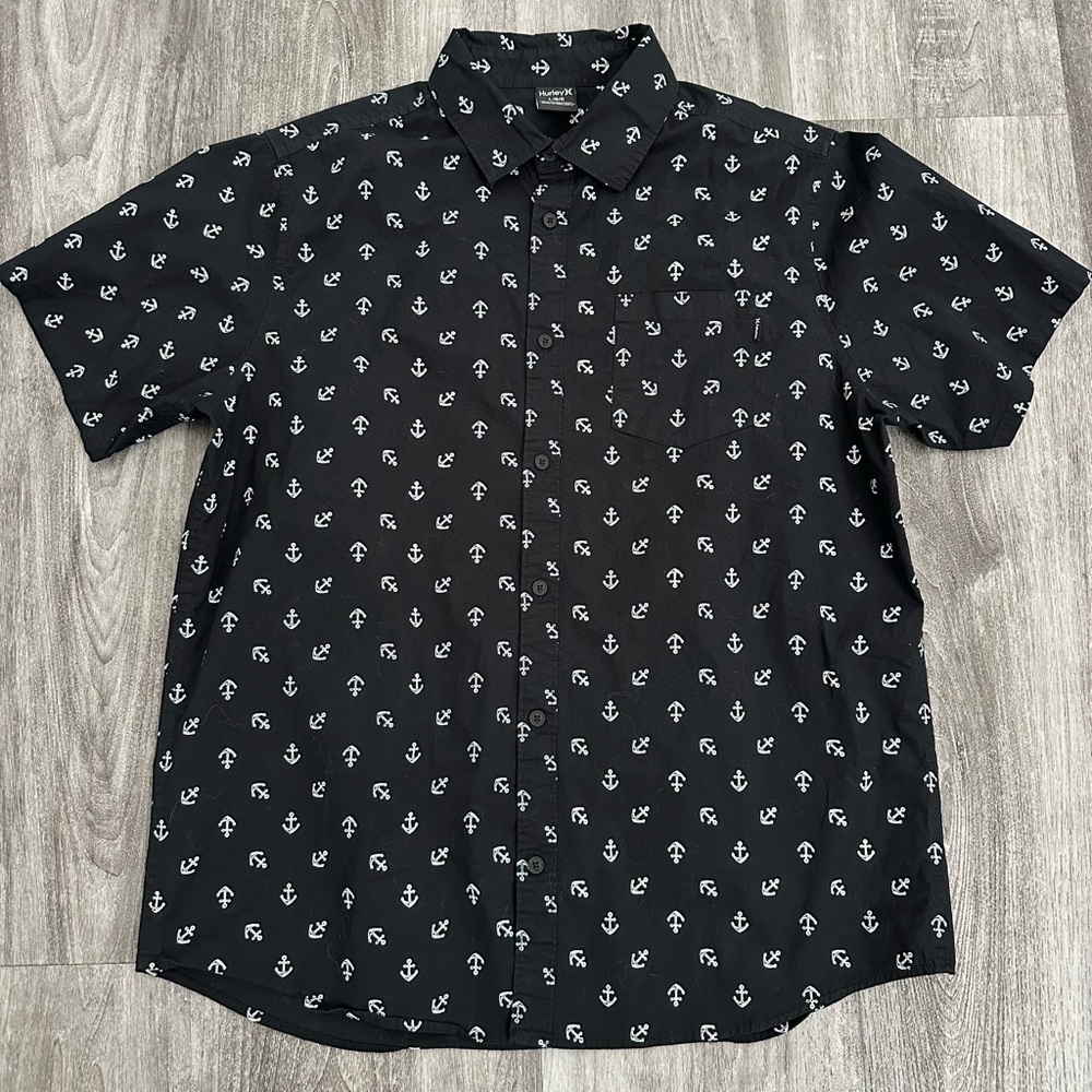 Hurley Button Down Shirt Mens Size Large